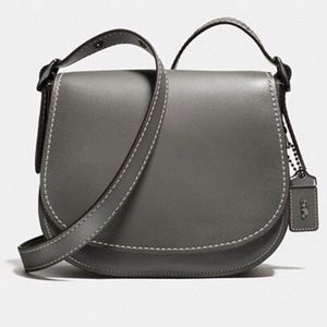 Coach Leather Saddle Bag